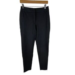 Betabrand Cigarette Dress Pant Yoga Pants Skinny-Leg Plaid W1437 Sz S Zip Ankle